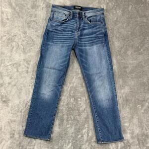 Revtown Jeans Mens 30x30 Blue Automatic Relaxed Fit Straight Medium‎ Wash Denim